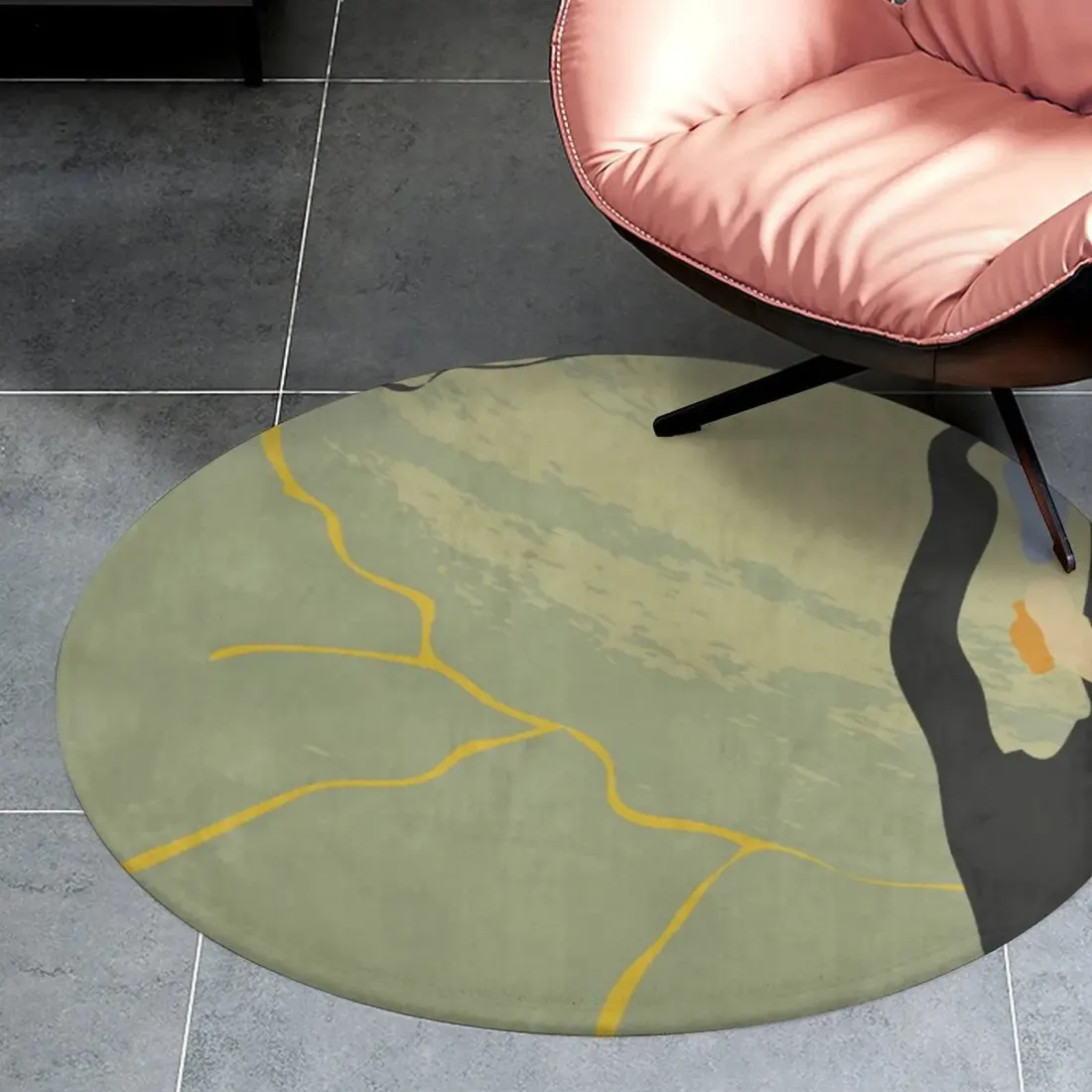 Coral Velvet Round Floor Mat (90*90cm) — photo 2