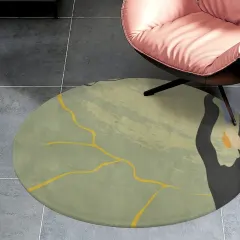 Coral Velvet Round Floor Mat (90*90cm) thumbnail 2