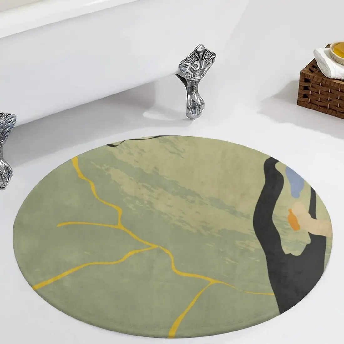Coral Velvet Round Floor Mat (90*90cm) — photo 3
