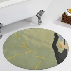 Coral Velvet Round Floor Mat (90*90cm) thumbnail 3