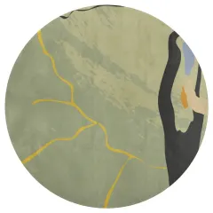 Coral Velvet Round Floor Mat (90*90cm) thumbnail 5
