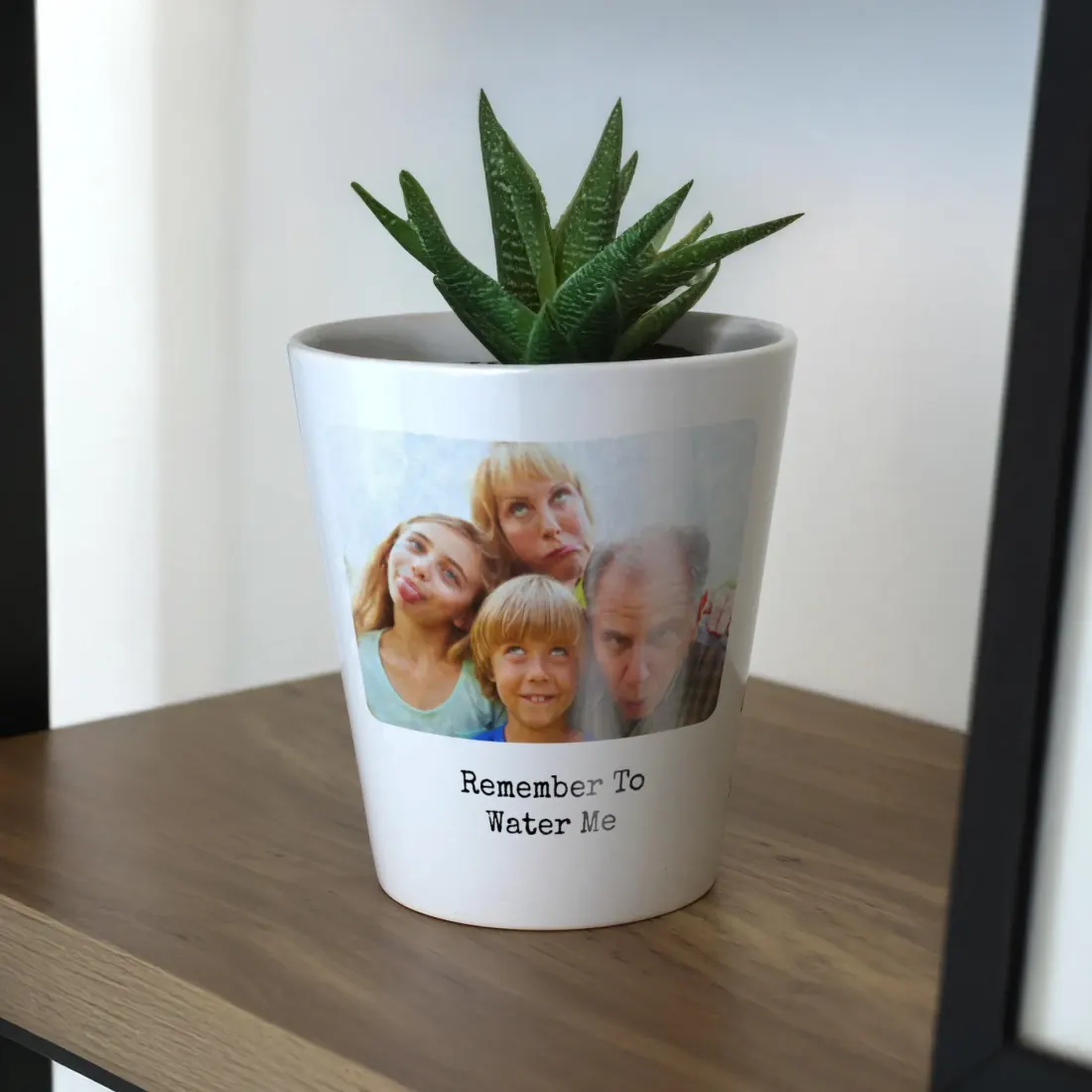 Personalized Photo Plant Pot, Custom Picture Planter with Your Text — photo 6