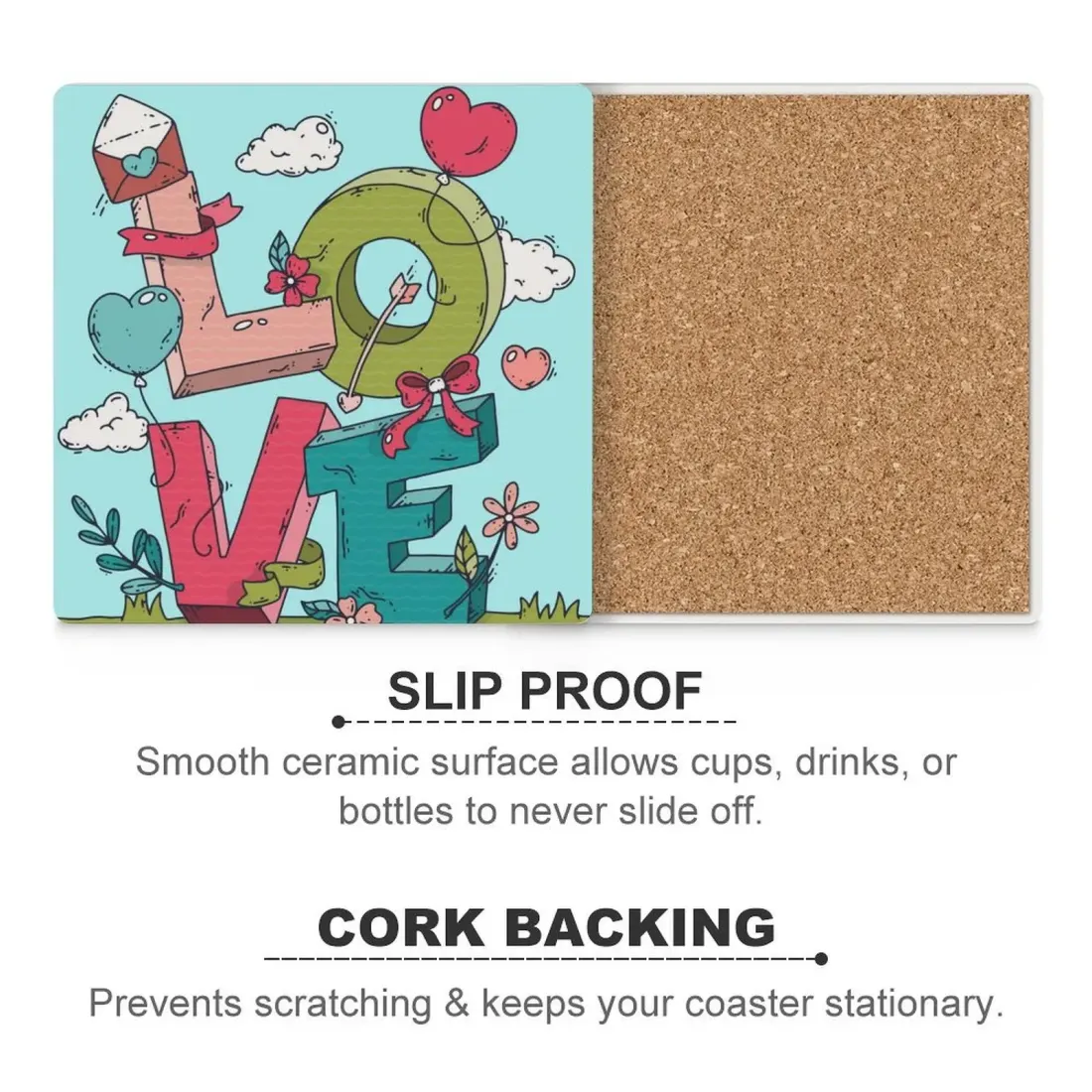 Ceramic Coasters (Square) — photo 4