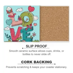 Ceramic Coasters (Square) thumbnail 4