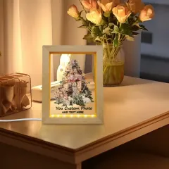 Custom Acrylic Plaque Picture Frame With Light thumbnail 2