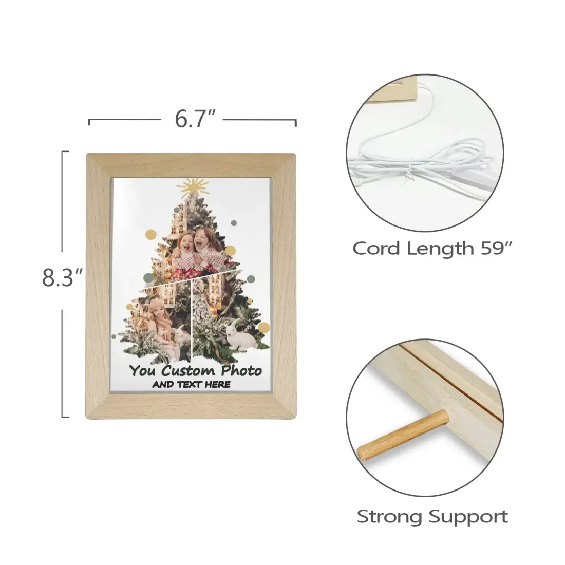 Custom Acrylic Plaque Picture Frame With Light — photo 5