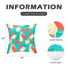Peach Skin Pillowcase 18"x18" (One Side Printing)(2 Pack) thumbnail 3