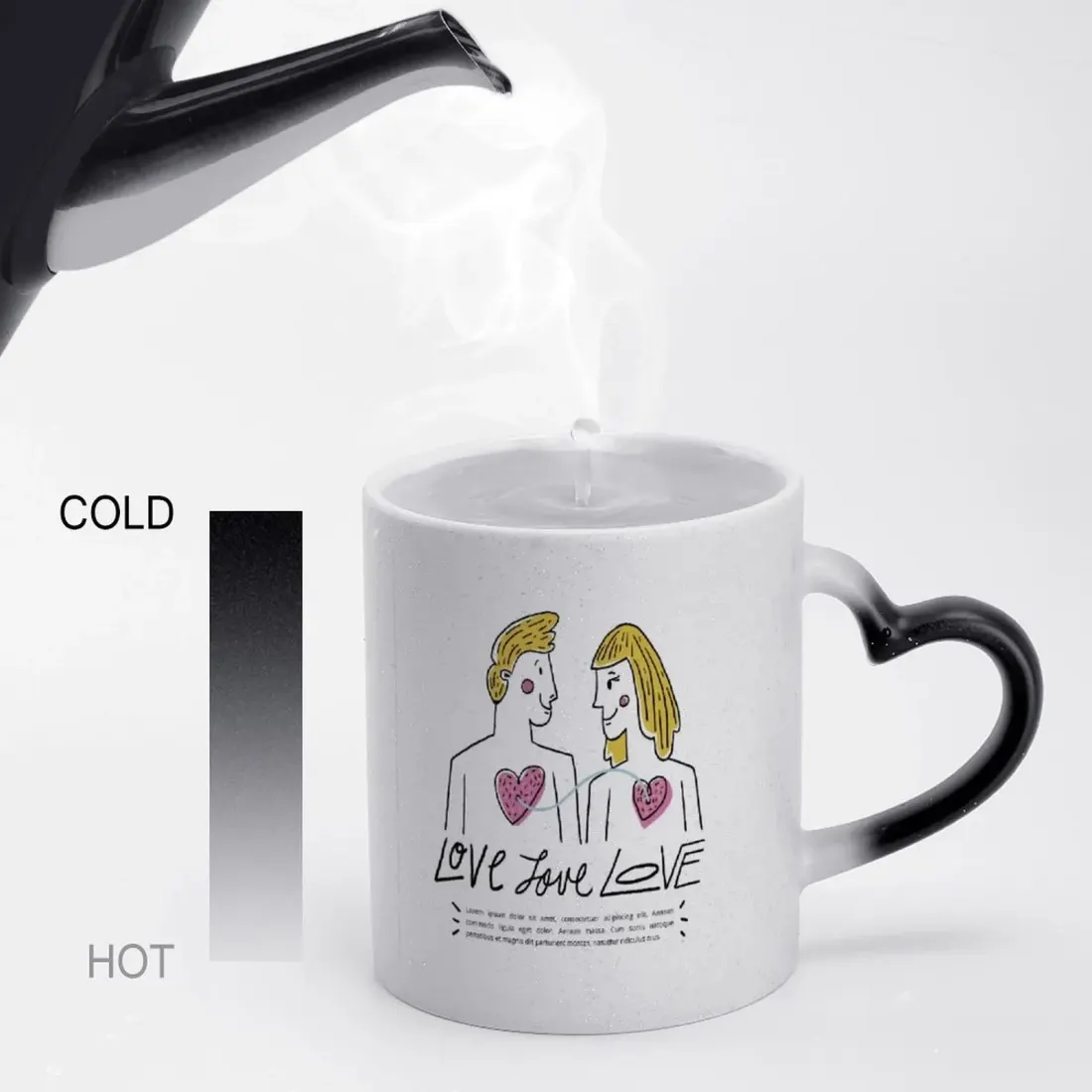 Heart Handle Color Change Mug — photo 2