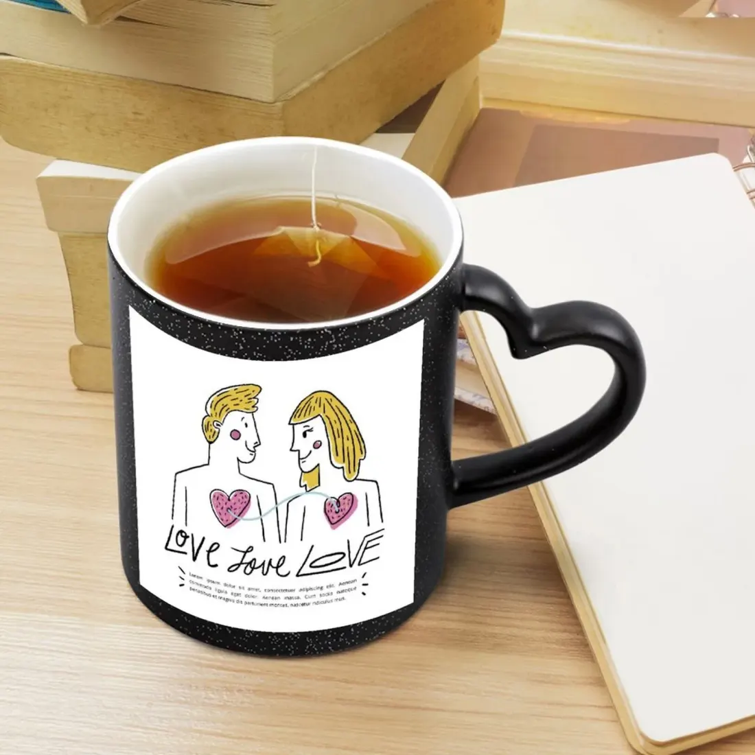 Heart Handle Color Change Mug — photo 3