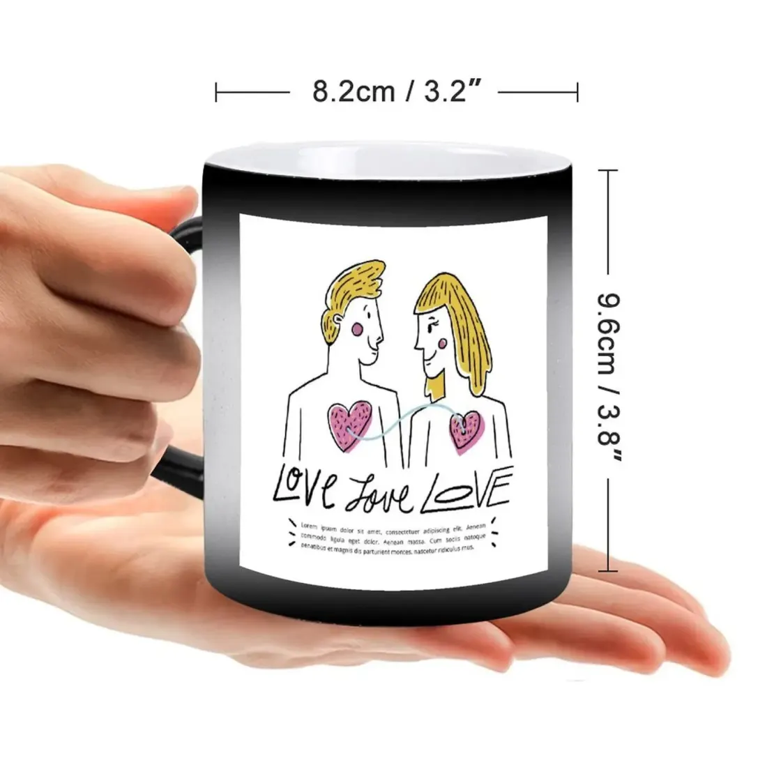Heart Handle Color Change Mug — photo 4