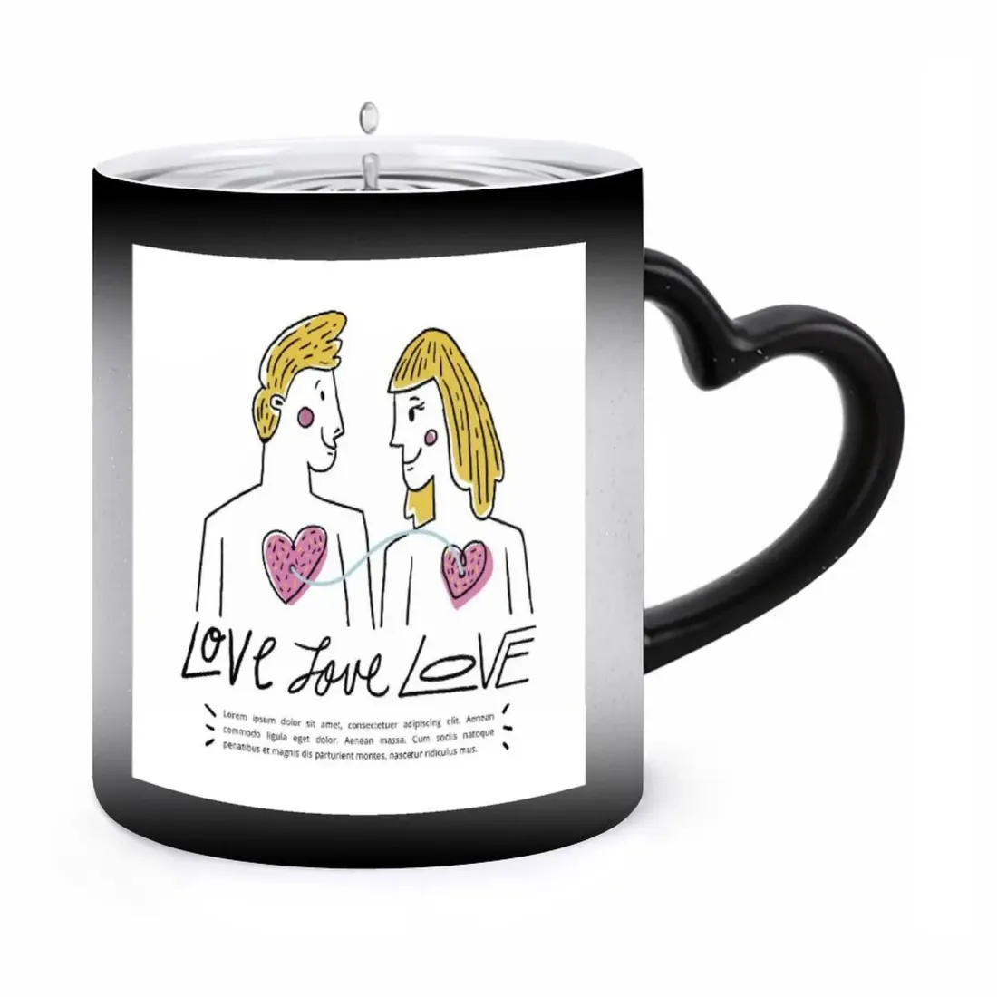 Heart Handle Color Change Mug — photo 5