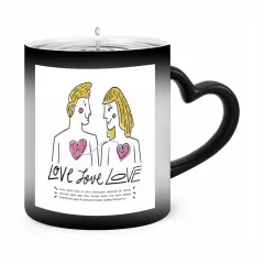Heart Handle Color Change Mug thumbnail 5