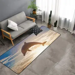Area Rug with Black Binding 10'x3'3'' thumbnail 1