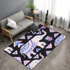 Area Rug with Black Binding 7'x5' thumbnail 1