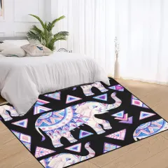 Area Rug with Black Binding 7'x5' thumbnail 2
