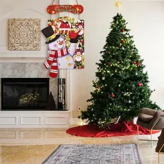 Custom Christmas Snowman Wood Sign thumbnail 2