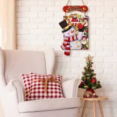 Custom Christmas Snowman Wood Sign thumbnail 4