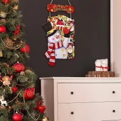 Custom Christmas Snowman Wood Sign thumbnail 5