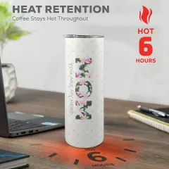 20oz Tall Skinny Tumbler with Lid and Straw thumbnail 2