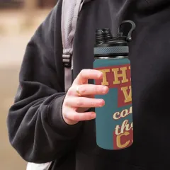 Insulated Water Bottle with Dual-use Lid (18oz) thumbnail 1