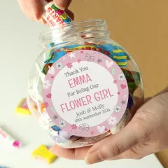 Personalized Page Boy Sweet Jar, Wedding Thank You Gift, Custom Text thumbnail 3