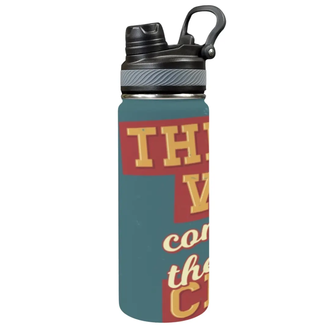 Insulated Water Bottle with Dual-use Lid (18oz) — photo 5