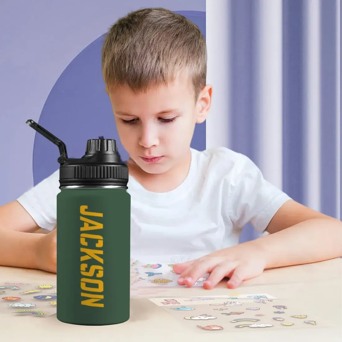 Kids Water Bottle with Chug Lid (12 oz) — photo 2