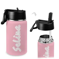 Kids Water Bottle with Straw Lid (12 oz) thumbnail 2