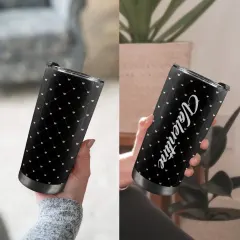 Custom Tumbler with Black Lid (20oz ） thumbnail 2