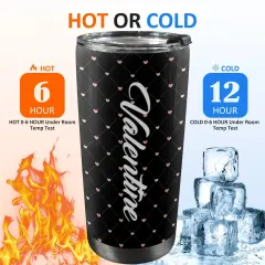 Custom Tumbler with Black Lid (20oz ） thumbnail 3