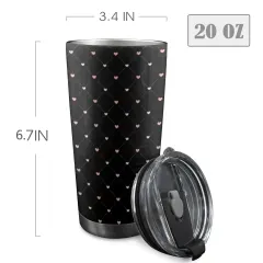 Custom Tumbler with Black Lid (20oz ） thumbnail 5