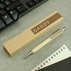 Personalised Wooden Pen Set, Engraved Name Pen and Gift Box thumbnail 4