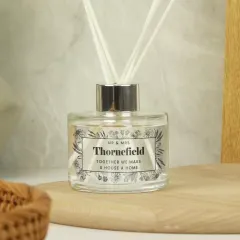 Personalised Reed Diffuser, Black Foliage Wedding or New Home Gift thumbnail 3