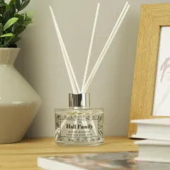 Personalised Reed Diffuser, Black Foliage Wedding or New Home Gift thumbnail 4