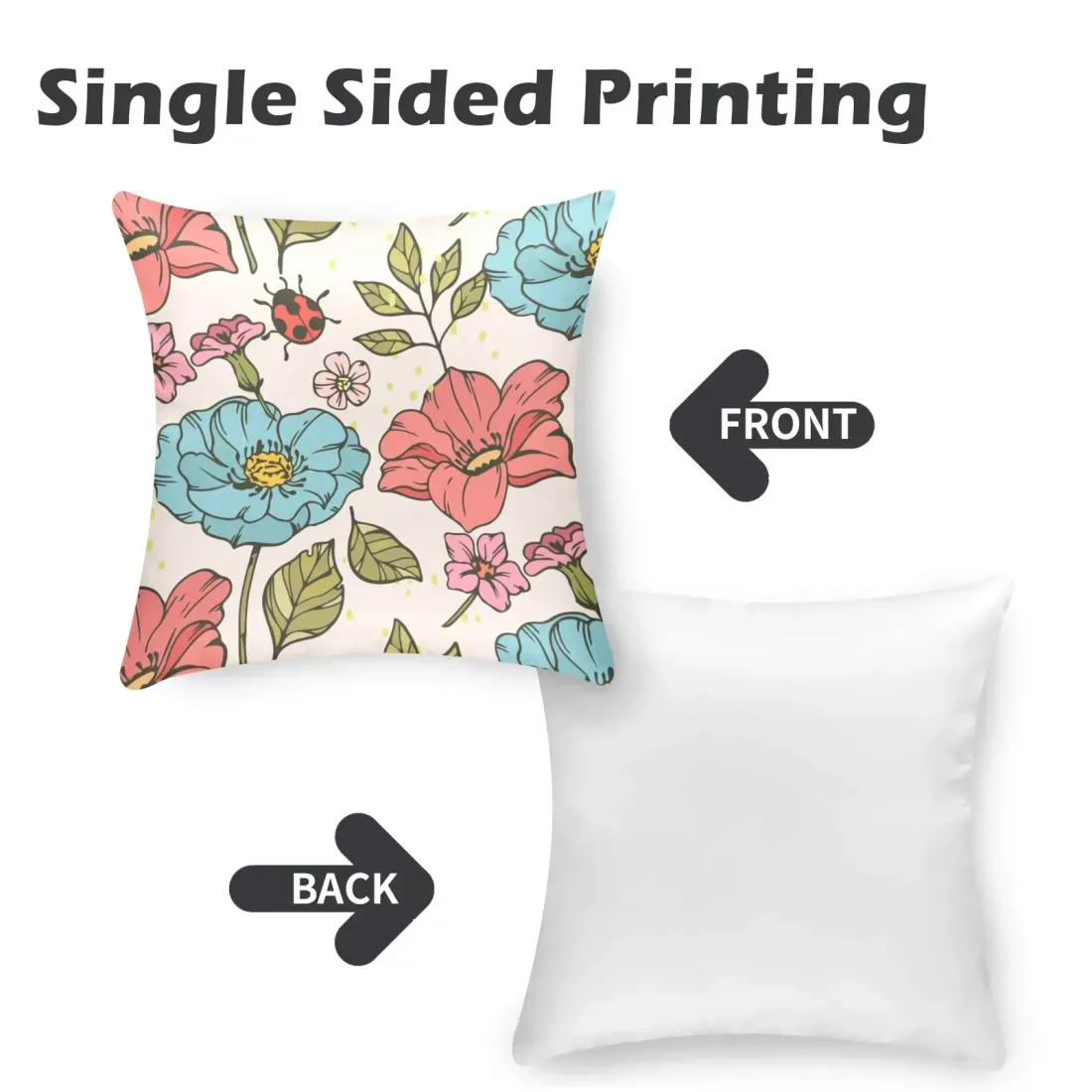 Peach Skin Pillowcase 16"x16"(One Side Printing)(2 Pack) — photo 5