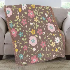 Ultra-Soft Mixed Green Fringe Blanket 40"x50" thumbnail 3