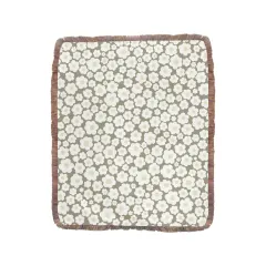 Ultra-Soft Mixed Green Fringe Blanket 50"x60" thumbnail 1