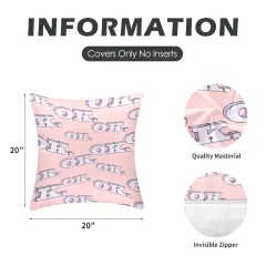 Peach Skin Pillowcase 20"x20" (One Side Printing)(2 Pack) thumbnail 3