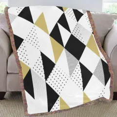 Ultra-Soft Mixed Green Fringe Blanket 60"x80" thumbnail 2