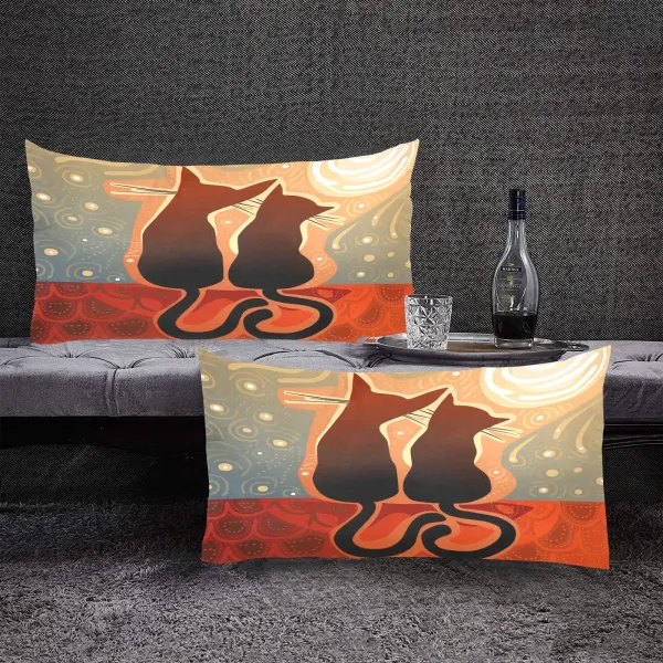Rectangle Pillow Cases 20"x36"(One Side)(Pack of 2)