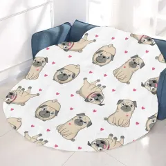 Circular Micro Fleece Blanket 47" thumbnail 2