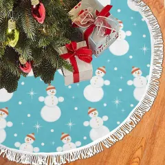 Thick Fringe Christmas Tree Skirt 60"x60" thumbnail 2