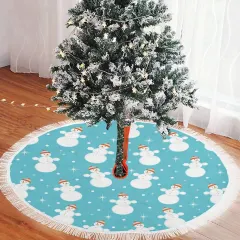 Thick Fringe Christmas Tree Skirt 60"x60" thumbnail 3