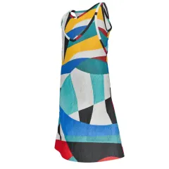 Children's Sleeveless Romper Dress with Pockets thumbnail 2