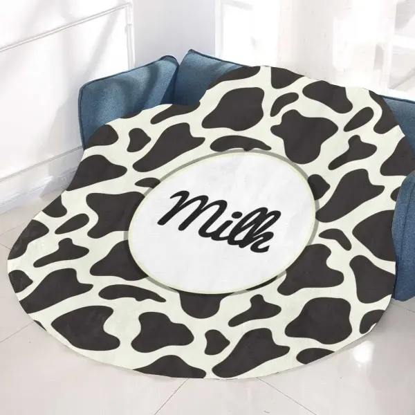 Circular Micro Fleece Blanket 60"