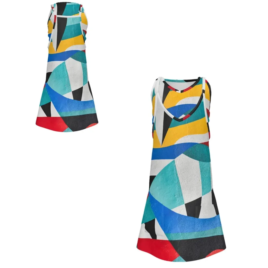 Children's Sleeveless Romper Dress with Pockets — photo 6