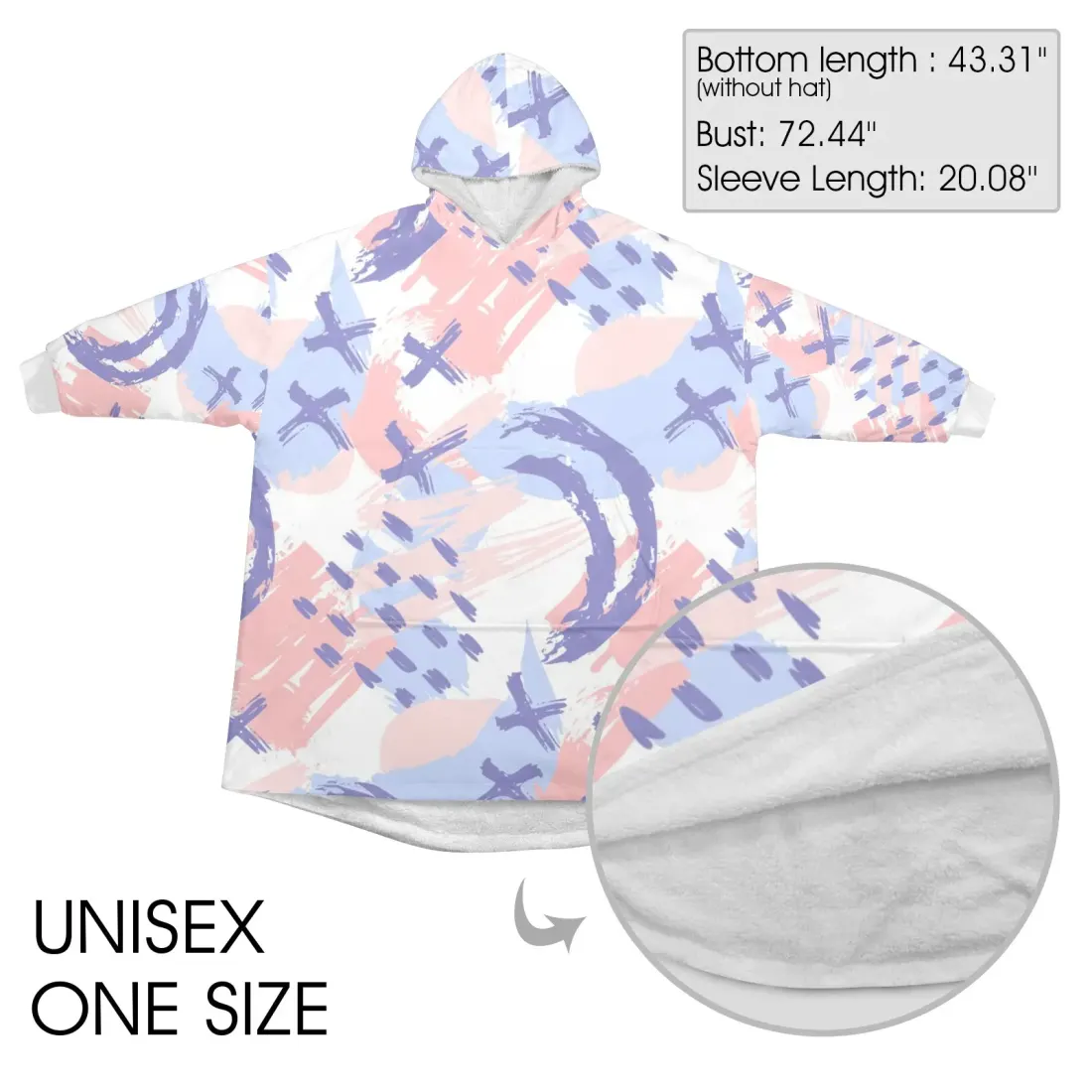Unisex Blanket Hoodie(Model H59） — photo 4