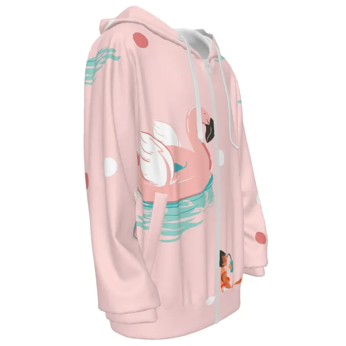 Children's Hooded Zip-Up Sweatshirt with Drawstrings — photo 3
