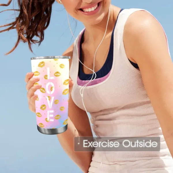 Custom Tumbler with Transparent Lid (20oz)