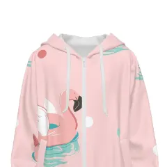 Children's Hooded Zip-Up Sweatshirt with Drawstrings thumbnail 6